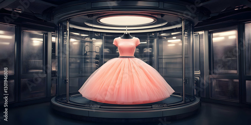 3D Illustration Pink Dress ...