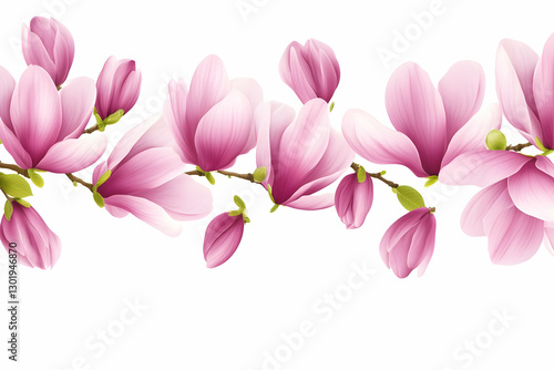 Realistic Illustration Pink...