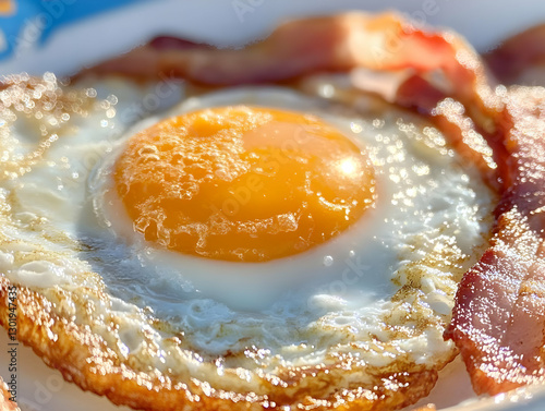 Photo Sunny-Side Up Egg and...