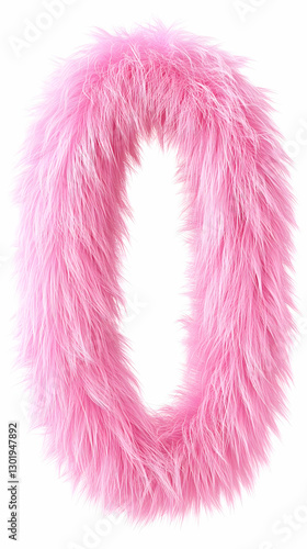 3D Illustration Pink Fluffy...