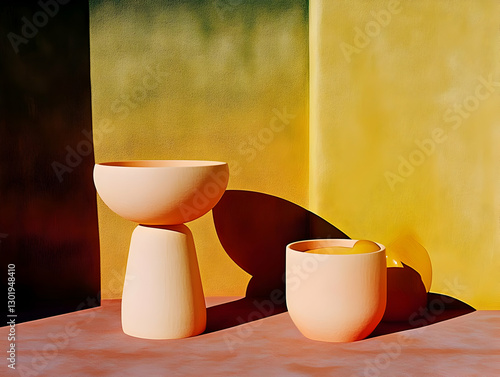 3D Illustration- Peach Bowl...