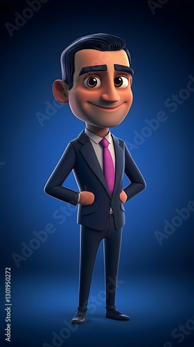 3D Illustration - Confident...