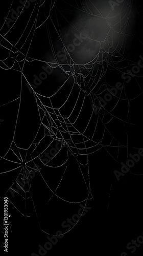 Photo Spiderweb Night Dark ...
