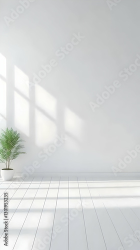 3D Illustration Empty Room ...