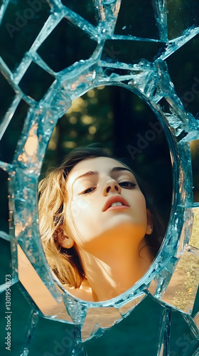 Photo Reflection, Broken Mi...