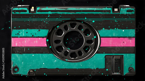 Illustration Retro Cassette...