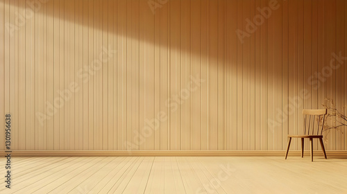 3D Illustration Empty Room ...