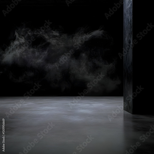 3D Abstract Background Dark...