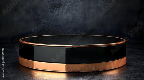 3D Illustration Empty Black...