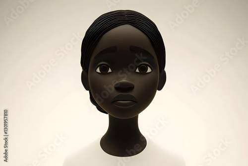 3D Illustration Sad Child, ...