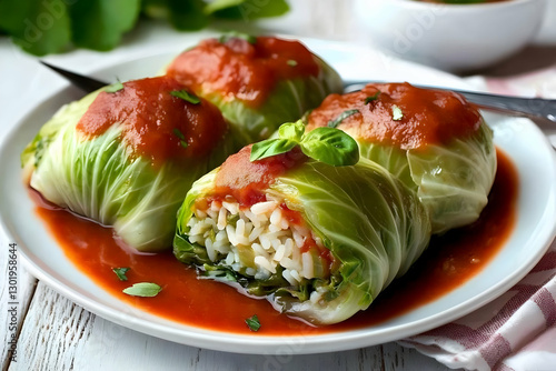 Photo Cabbage Rolls Tomato ...
