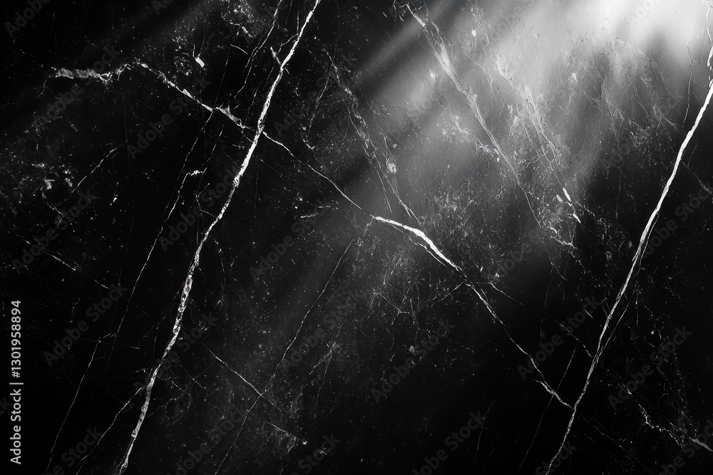 Dark Marble Texture with Subtle Light Rays and Elegant Veins Dark Marble Texture with Subtle Light Rays and Elegant Veins