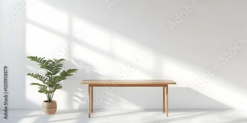 3D Illustration Empty Room ...