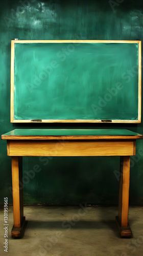 Photo Empty Classroom Green...