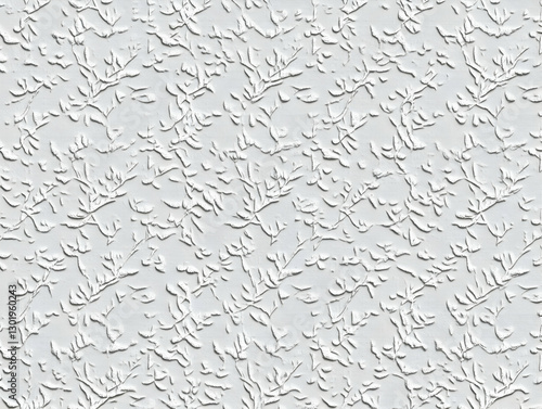 White Floral Texture Backgr...