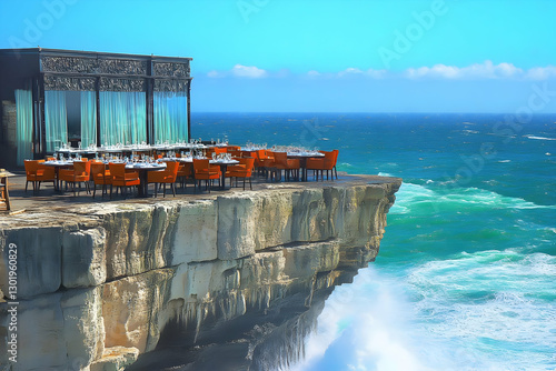 Illustration Restaurant Oce...