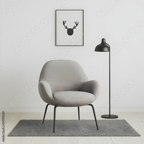 3D Illustration Interior De...