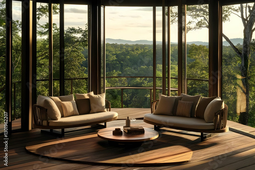 Photo Tranquil Forest View ...