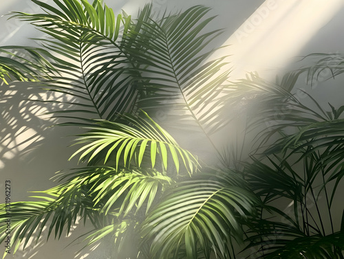 Photo Sunlight Palm Leaves ...