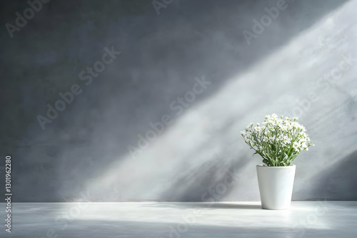 Photo Minimalist White Flow...