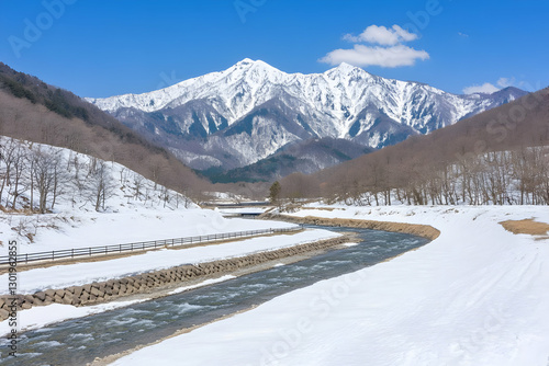 Photo Snowy Mountain River ...