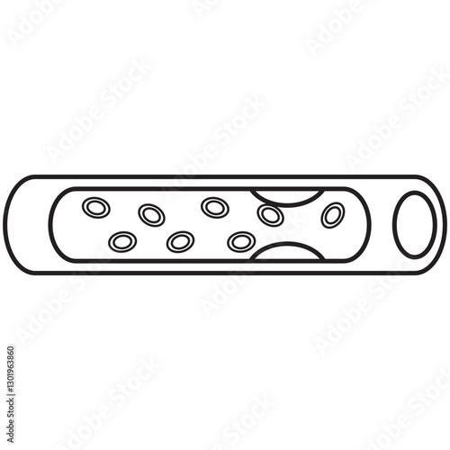 cholesterol palque line icon