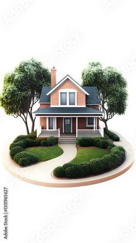 3D Illustration House, Home...