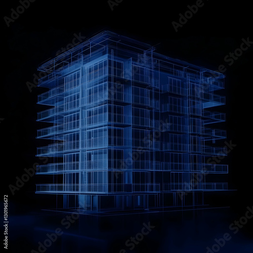 3D Illustration Modern Apar...