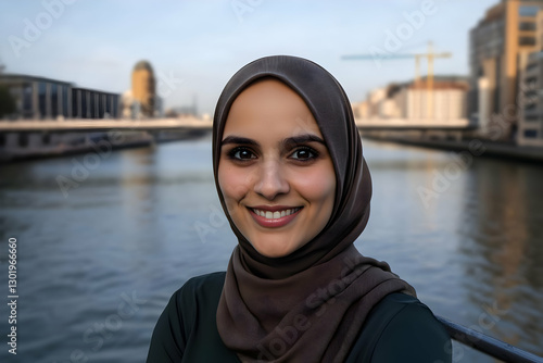 Photo, Smiling Woman by the...