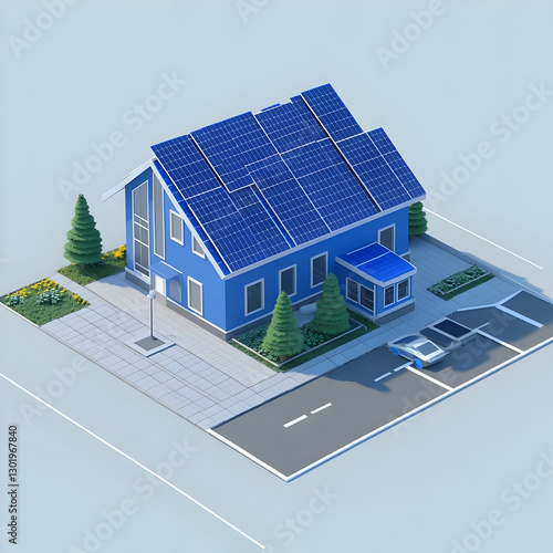 3D Illustration Sustainable...