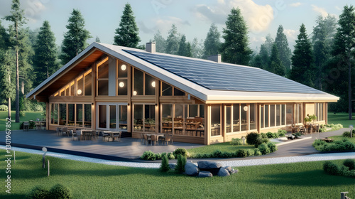 3D Illustration Modern Eco-...
