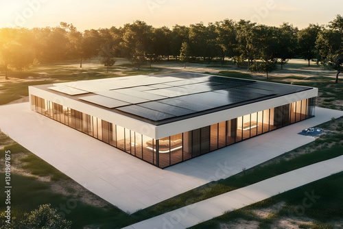 3D Illustration Modern Hous...