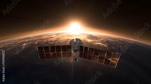 Satellite Sunrise Spacecraf...