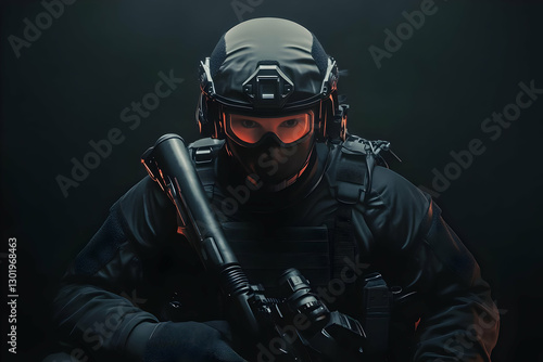 3D Illustration Tactical Ge...