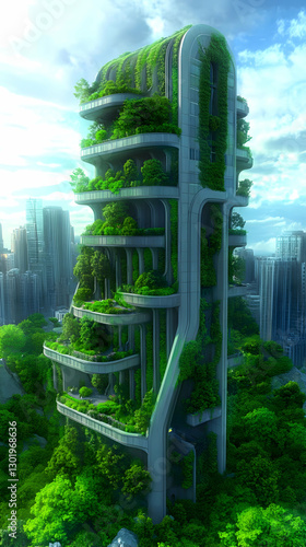 Illustration - Green Skyscr...