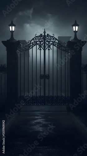 Illustration of Ornate Gate...