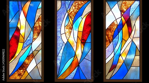 Abstract Stained Glass Trip...