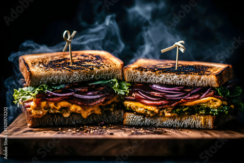 Photo Steaming Hot Sandwich...