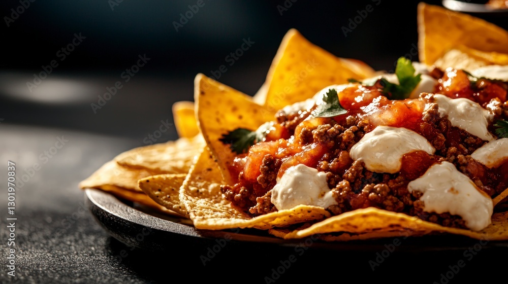 Delicious Ground Beef Nachos with Salsa and Cheese Delicious Ground Beef Nachos with Salsa and Cheese