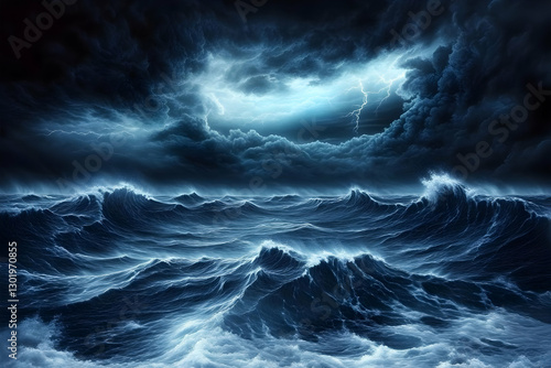 Illustration of Stormy Seas...