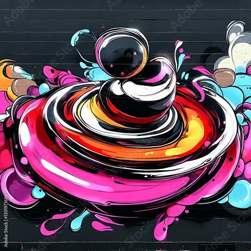 Abstract Graffiti Illustrat...