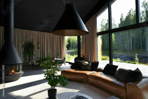 Photo Modern Living Room In...