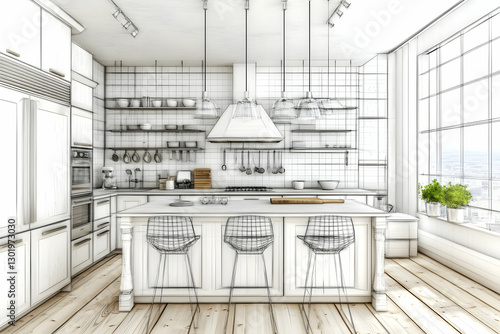 Illustration Kitchen Design...
