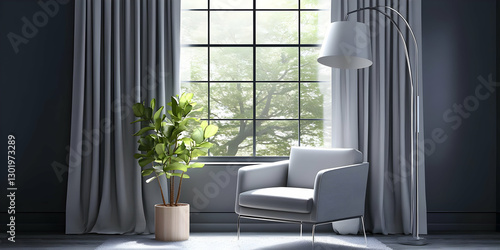 3D Illustration Interior De...