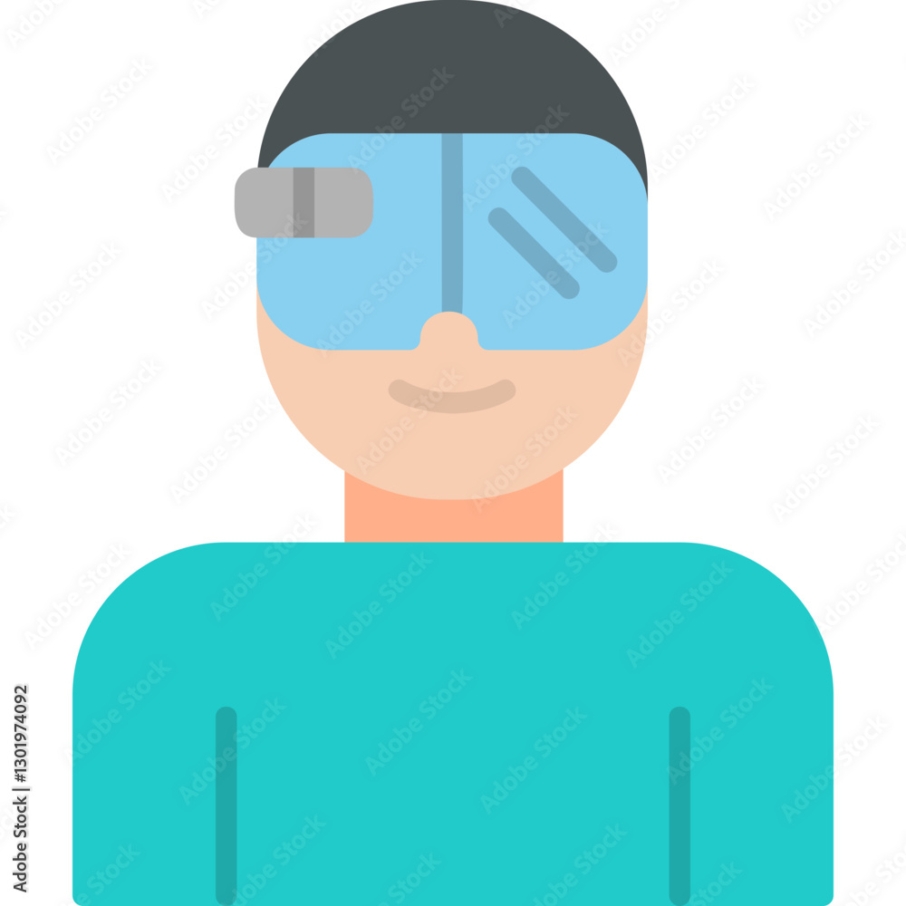 Augmented Reality Glasses Icon Augmented Reality Glasses Icon