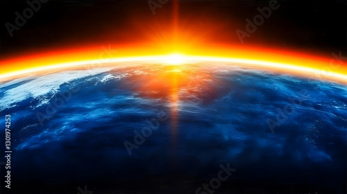 Illustration - Earth Sunris...