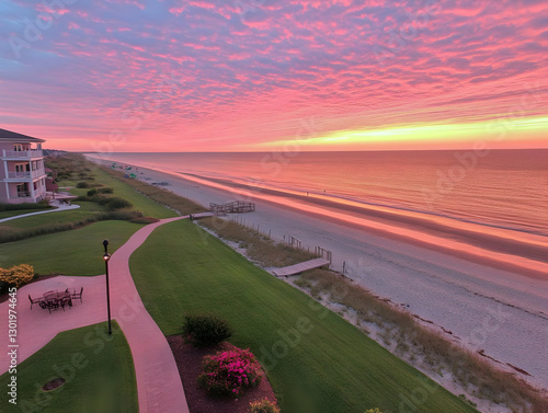 Photo Coastal Sunrise Lands...