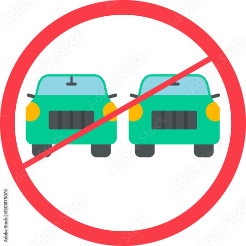 No Overtake Icon