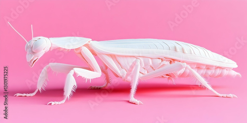 3D Illustration White Prayi...
