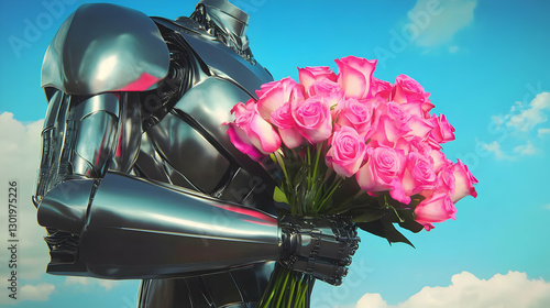 3D Illustration - Robot wit...